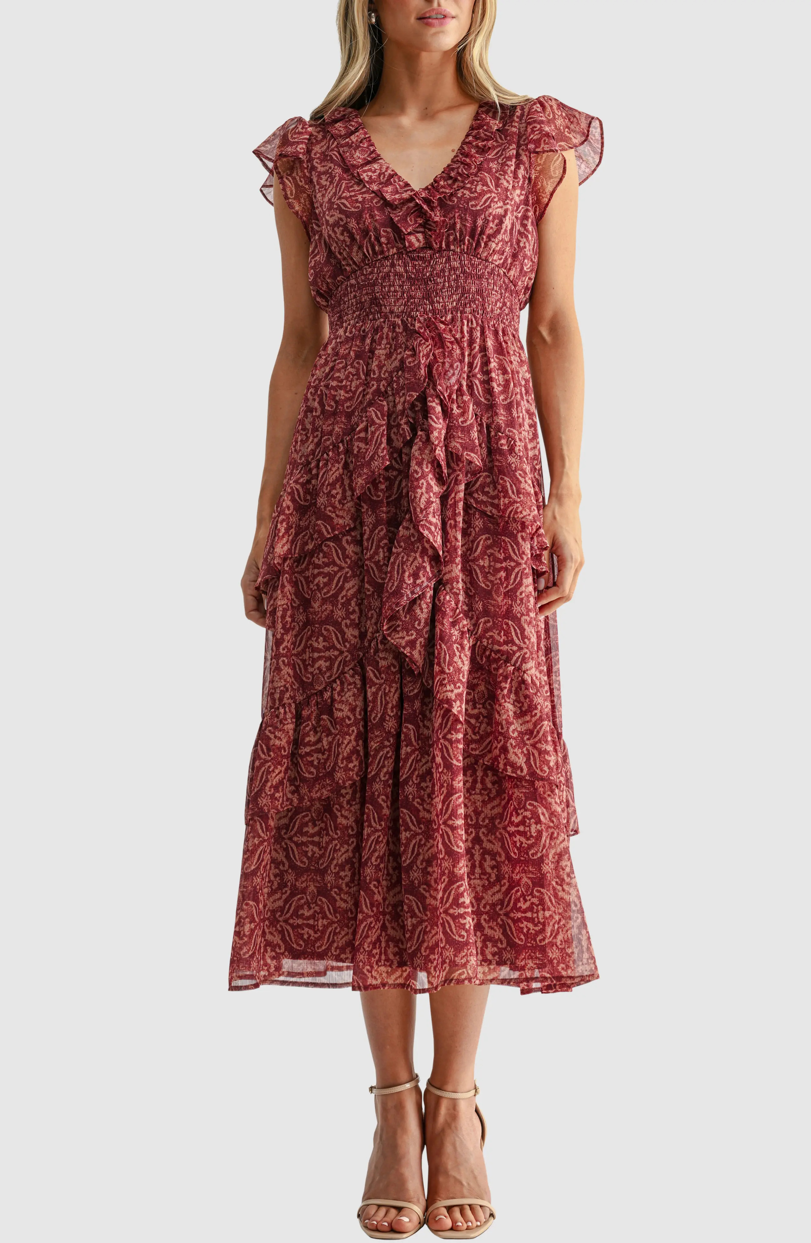 Mila Mae Flutter Sleeve Frill Maxi Dress | Floral Dresses For Fall | Womens | Nordstrom | Burgundy Floral Midi Dress Burgundy Midi Dress Burgundy Dress Outfit Burgundy Floral Dress Outfit Burgundy Fall Dress Burgundy Wedding Guest Dress Burgundy Midi Wedding Guest Dress Burgundy Holiday Dress Burgundy Romantic Dress Burgundy Boho Dress Burgundy Feminine Dress Burgundy Ruffle Dress Burgundy Flutter Sleeve Dress Burgundy Smocked Waist Dress Burgundy Paisley Dress Burgundy Printed Dress  Red Floral Midi Dress Red Midi Dress Red Dress Outfit Red Floral Dress Outfit Red Fall Dress Red Wedding Guest Dress Red Midi Wedding Guest Dress Red Holiday Dress Red Romantic Dress Red Boho Dress Red Feminine Dress Red Ruffle Dress Red Flutter Sleeve Dress Red Smocked Waist Dress Red Paisley Dress Red Printed Dress  Wine Red Midi Dress Wine Red Dress Outfit Wine Red Floral Dress Wine Red Wedding Guest Dress Merlot Midi Dress Merlot Dress Outfit Merlot Floral Dress Berry Red Midi Dress Berry Tone Dress Deep Red Midi Dress Dark Red Midi Dress Rust Red Midi Dress Muted Red Midi Dress  Burgundy And Red Dress Burgundy Tone Dress Rich Burgundy Dress Deep Burgundy Dress Dark Burgundy Dress Muted Burgundy Dress Burgundy Occasion Dress Red Occasion Dress Burgundy Dress Outfit Ideas Red Dress Outfit Ideas Red Outfit Red Outfits Burgundy Outfit Inspo Burgundy Outfits Burgundy Fall Dress Burgundy Fall Dresses Burgundy Fall Dress Outfit Burgundy Fall Dress Outfits Burgundy Fall Midi Dress Burgundy Floral Fall Dress Fall Burgundy Dress Fall Burgundy Midi Dress Burgundy Autumn Dress Burgundy Autumn Midi Dress Burgundy Fall Wedding Guest Dress Burgundy Fall Wedding Guest Dresses  Red Fall Dress Red Fall Dresses Red Fall Dress Outfit Red Fall Dress Outfits Red Fall Midi Dress Red Floral Fall Dress Fall Red Dress Fall Red Midi Dress Red Autumn Dress Red Autumn Midi Dress Red Fall Wedding Guest Dress Red Fall Wedding Guest Dresses | Nordstrom