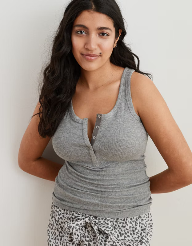 Aerie Gamechanger Henley Tank | American Eagle Outfitters (US & CA)
