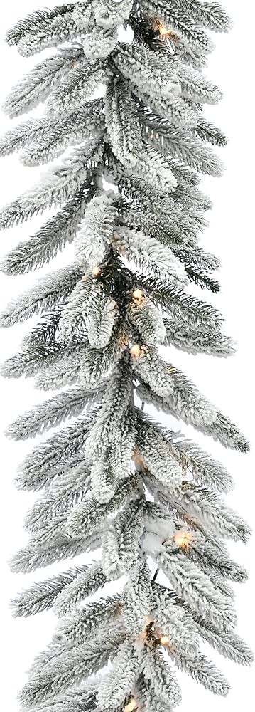 Fraser Hill Farm 9-Ft. Garland with LED Lights | Amazon (US)