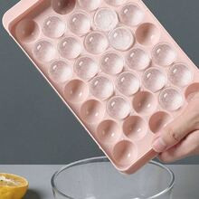 pc Round Ice Cube Tray With Slots And Lid For Freezing Spherical Ice Making Machine Mould | SHEIN