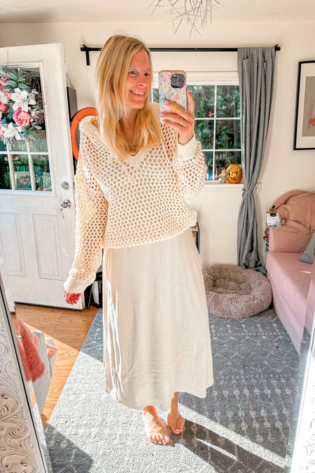 Flare dress with a crochet sweater! This is such a cute summer look! 

sweater large
dress large 



#LTKStyleTip #LTKOver40 #LTKFindsUnder50