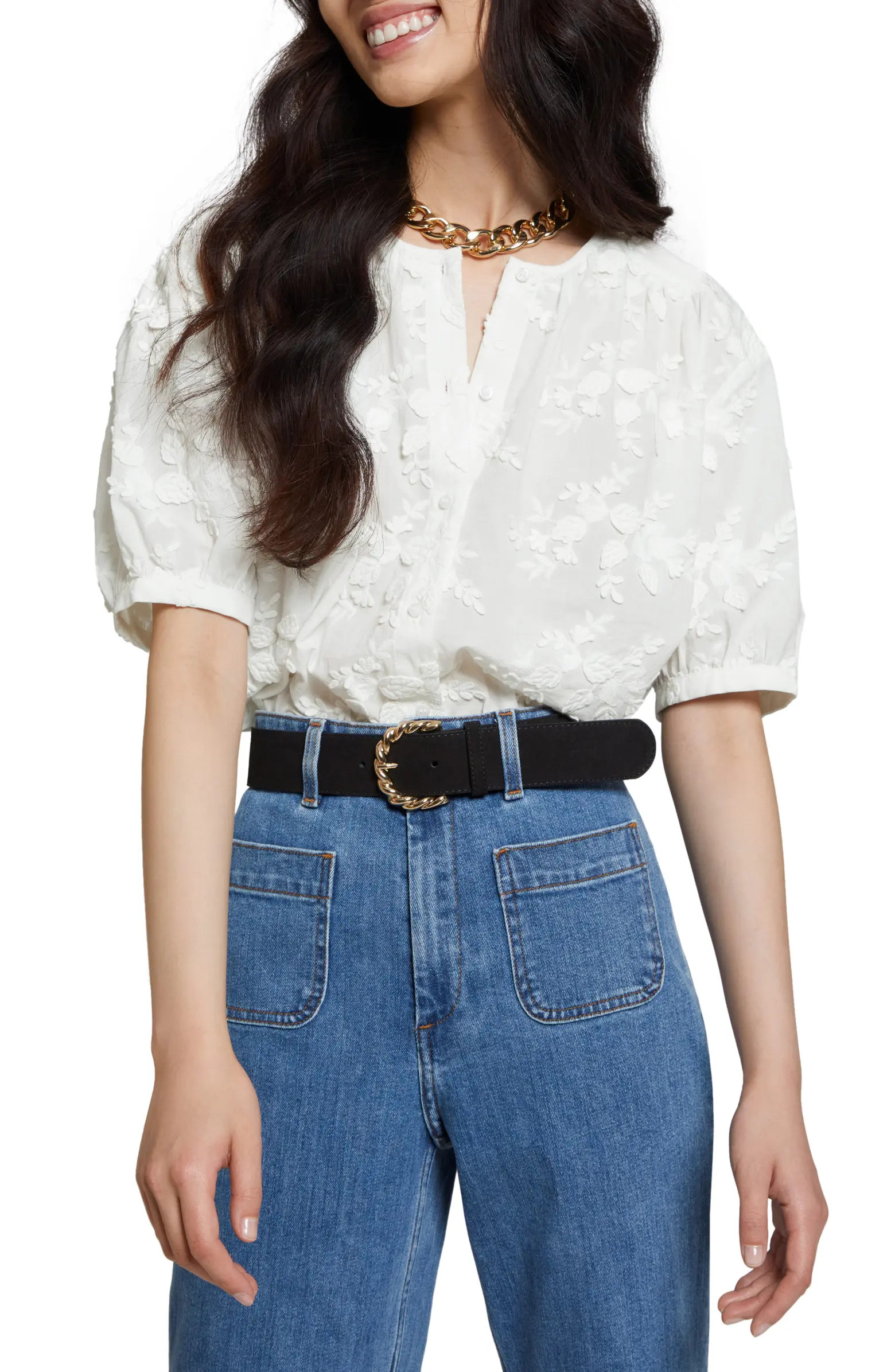 Floral Embroidered Blouse | Nordstrom