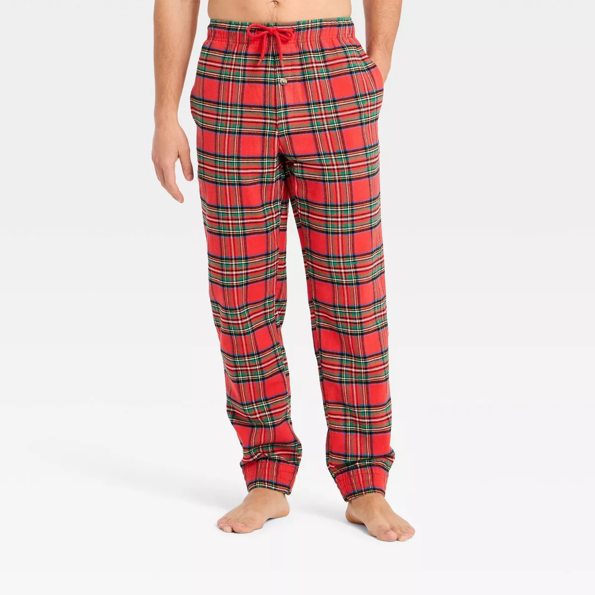 Men's Flannel Pajama Pants - Goodfellow & Co™ Red Plaid M | Target