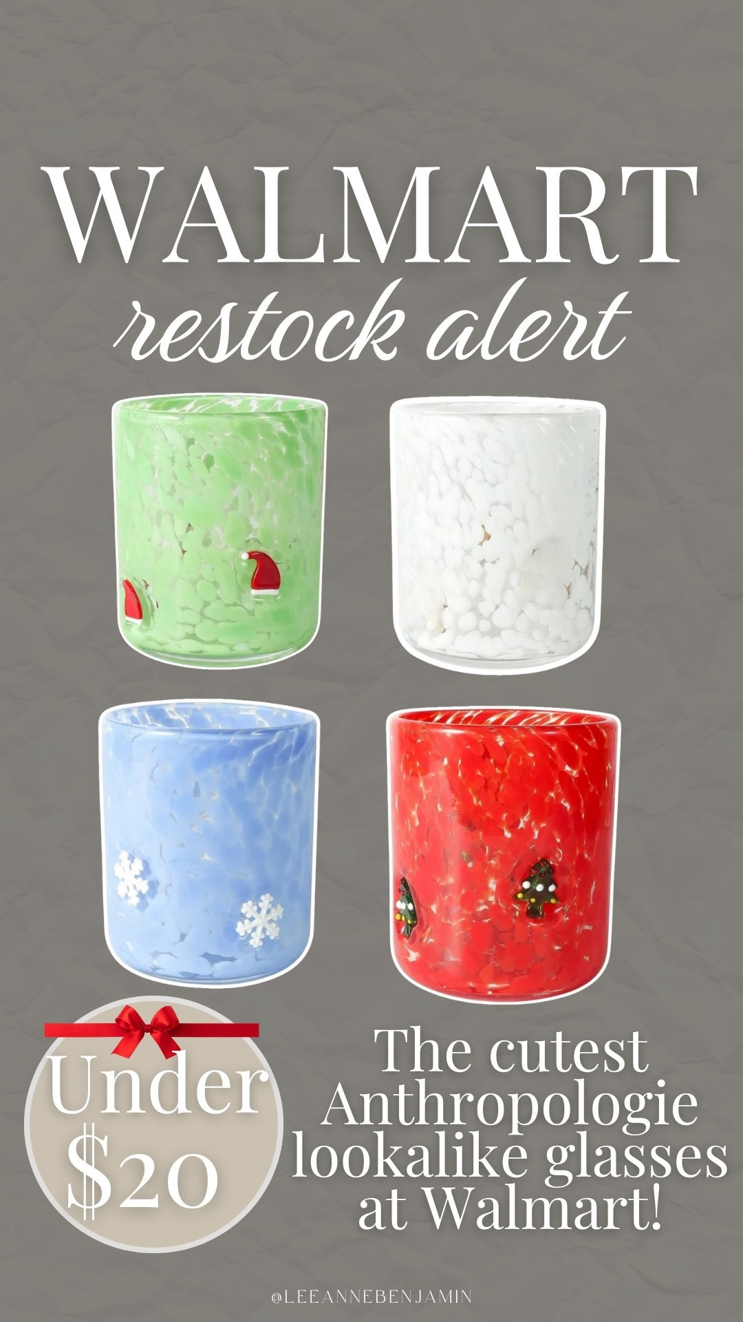 The perfect Anthropologie inspired glasses at Walmart! 

#LTKFindsUnder50 #LTKHoliday #LTKCyberWeek