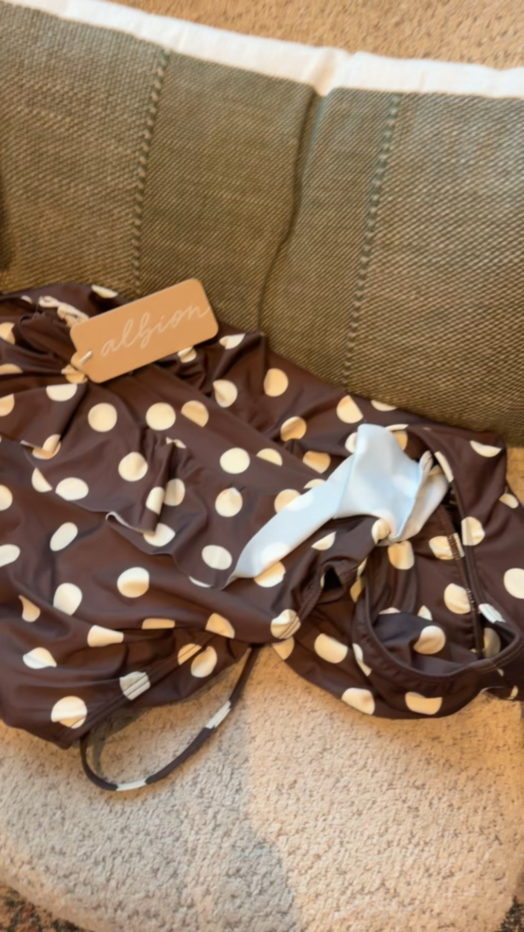 New Albion polka dot swimsuits 

#LTKOver40