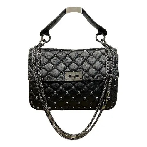 Rockstud spike leather crossbody bag | Vestiaire Collective (Global)