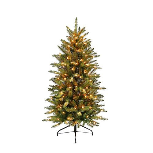Puleo International 4.5' Franklin Fir Pencil Artificial Christmas Tree - 150 Clear Lights | HSN