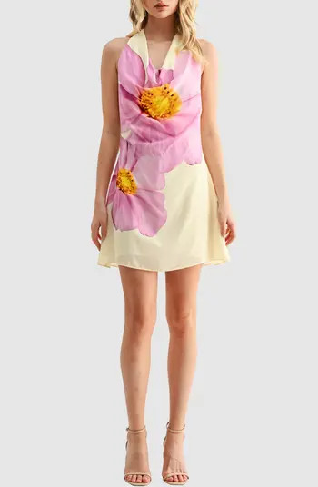 Floral Halter Minidress | Nordstrom