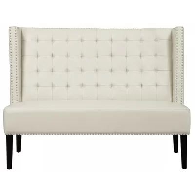 TOV Halifax Faux Leather Banquette Bench | Wayfair North America