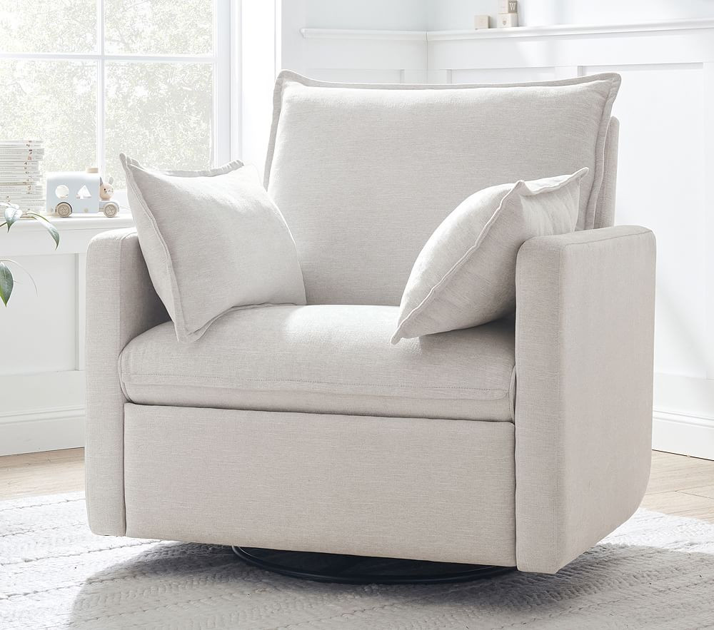 Paxton Pillow Manual & Power Swivel Recliner | Pottery Barn Kids