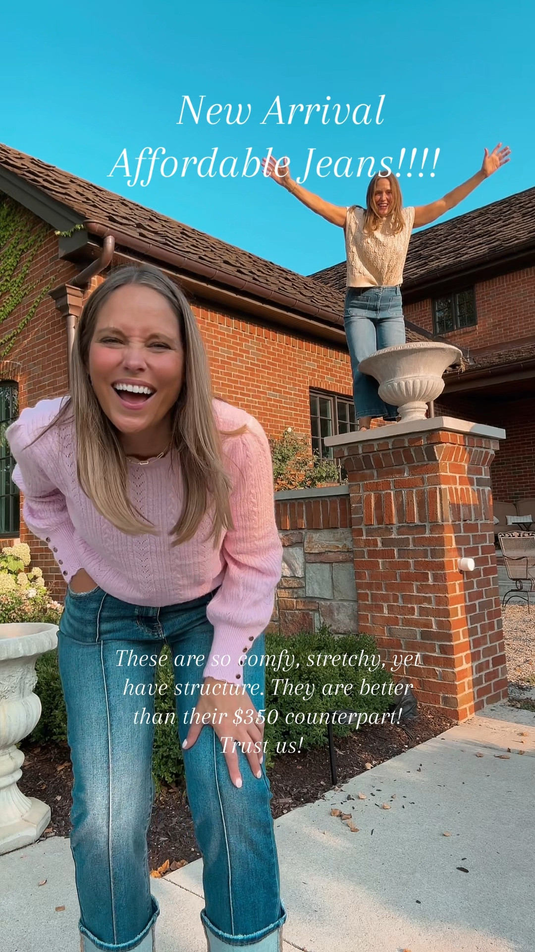 hese jeans are launching tonight!!!  Of you haven’t tried these jeans, you should. So affordable and we have a code too!  TANDT15 for 15% to make these jean $60!!!!  Lots of different kinds in stock too!! 

#LTKSaleAlert #LTKOver40 #LTKVideo