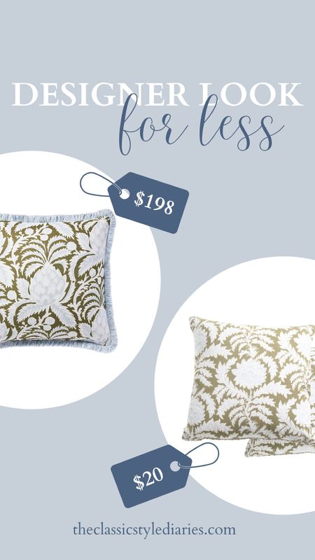Serena and Lily look for less. Love these throw pillows but the cost is too much! These Marshall’s pillows are so cute and a way better price point. #serenaandlily #lookalike #lookforless 

#LTKhome #LTKfindsunder100 #LTKfindsunder50