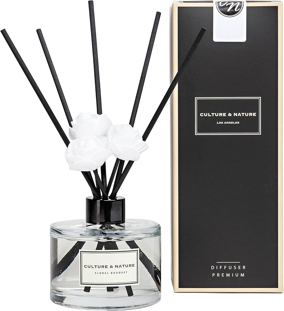 CULTURE & NATURE Reed Diffuser 6.7 oz (200ml) Floral Bouquet Scented Reed Diffuser Set | Amazon (US)