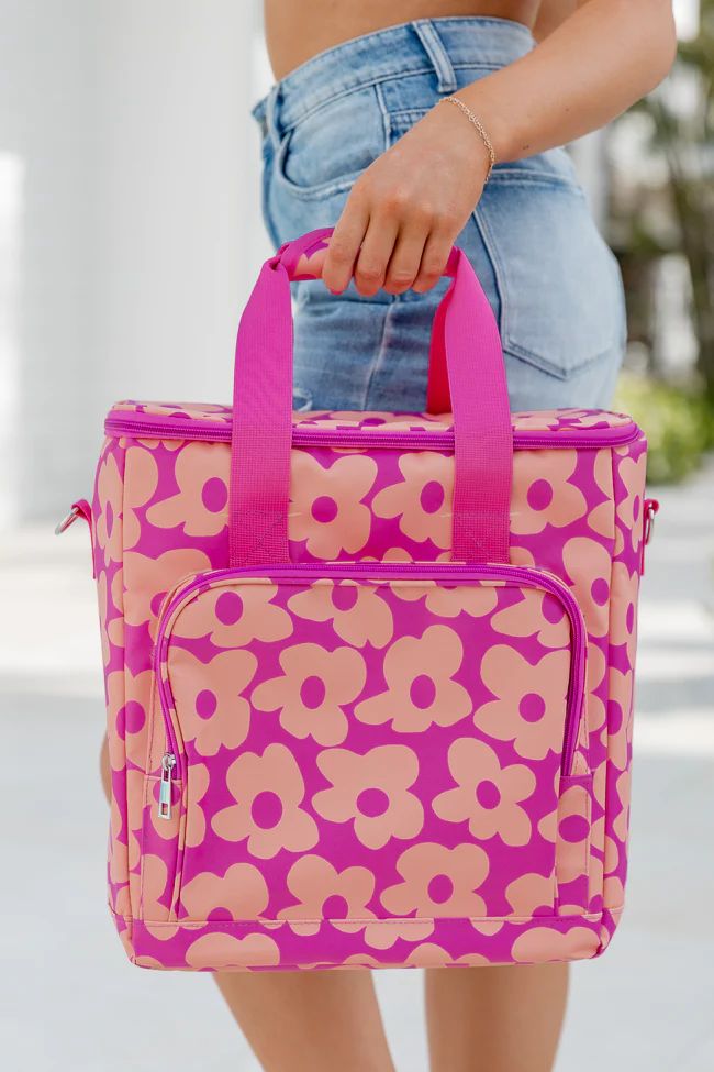 Cooler In Floral Flair | Pink Lily