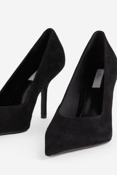 Suede Pumps - Black - Ladies | H&M US | H&M (US + CA)