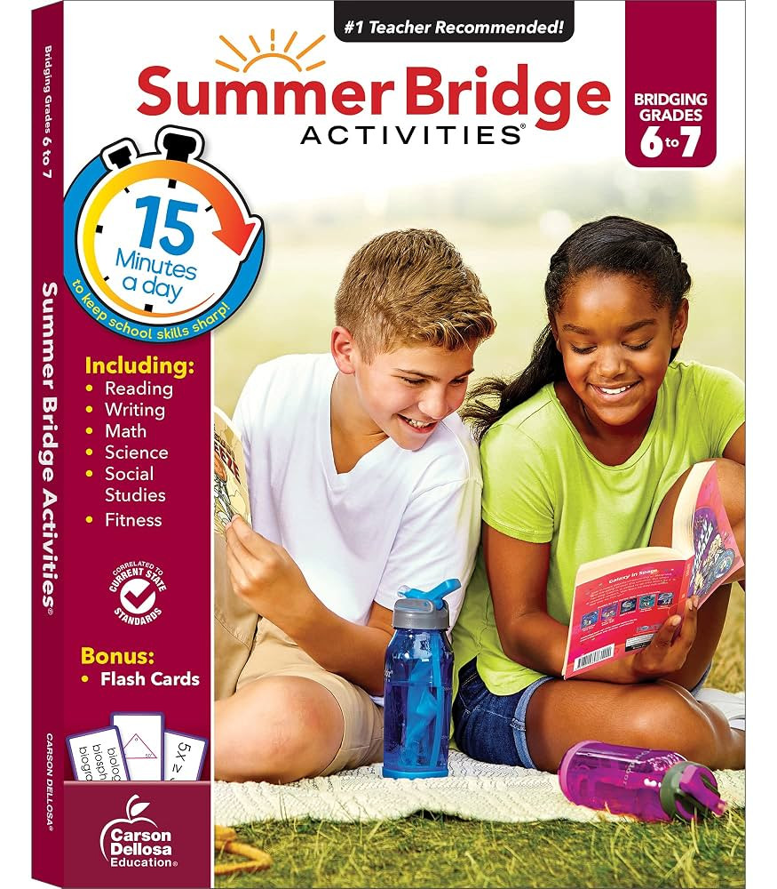 Summer Bridge Activities 6th Grade Workbook to 7th Grade Workbooks All Subjects, Math, Language A... | Amazon (US)