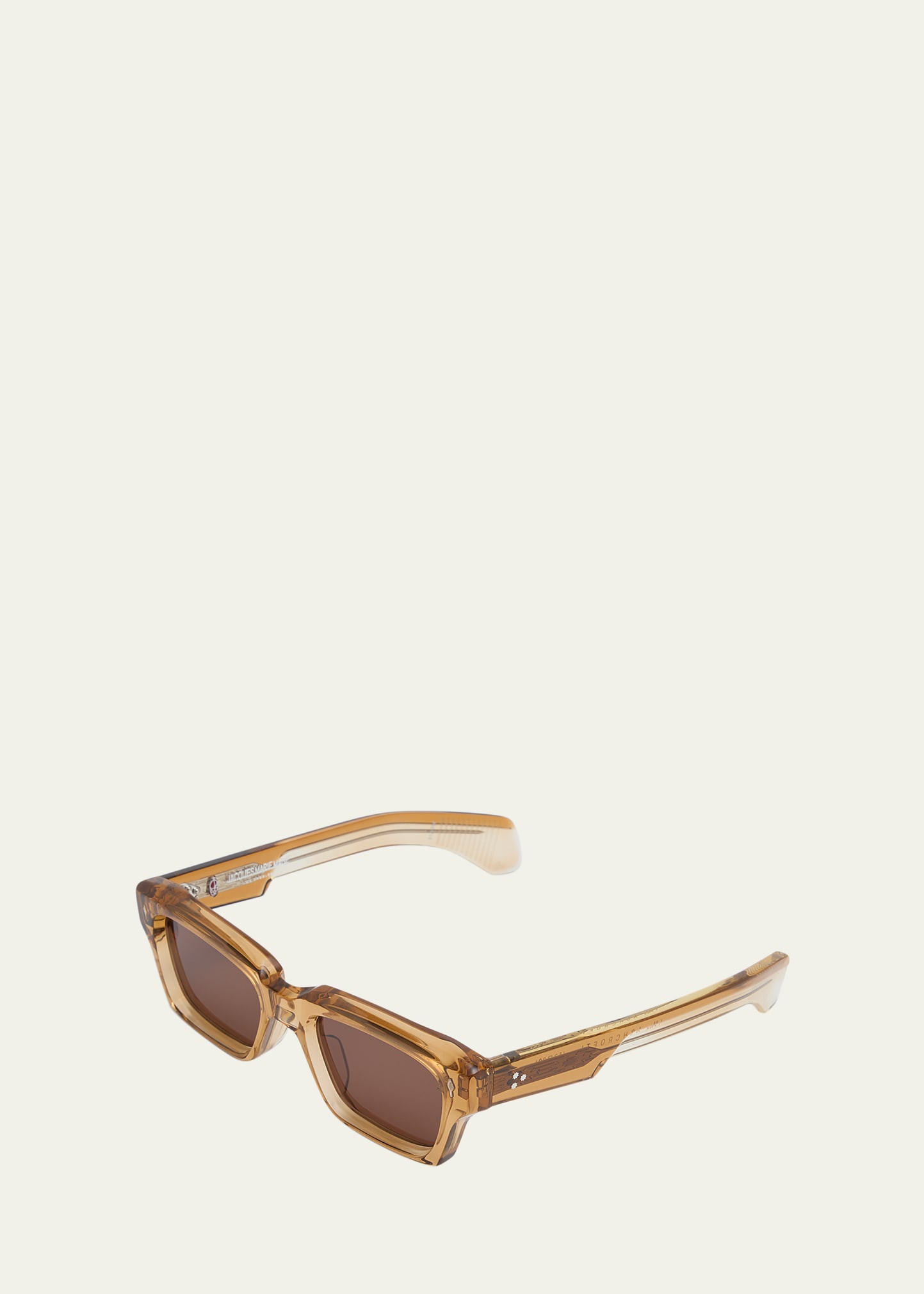 Jacques Marie Mage Ashcroft Beveled Acetate Rectangle Sunglasses | Bergdorf Goodman