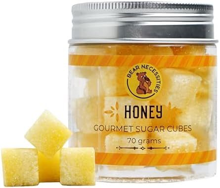 Bear Necessities Gourmet Sugar Cubes – Honey Infused Sugar Cubes Handcrafted w/ Pure Cane Sugar... | Amazon (US)