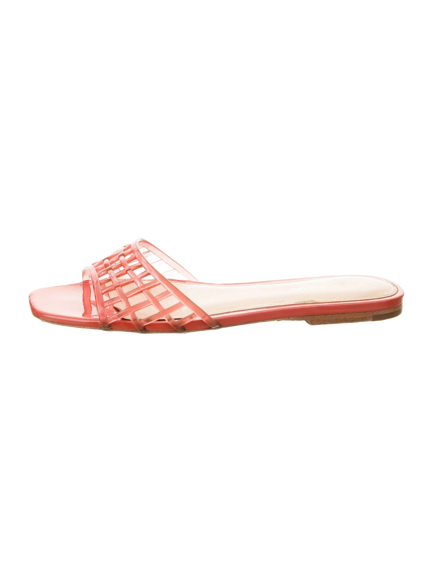 Veronica Beard Leather Slides - Orange Sandals, Shoes - WV1393938 | The RealReal | The RealReal
