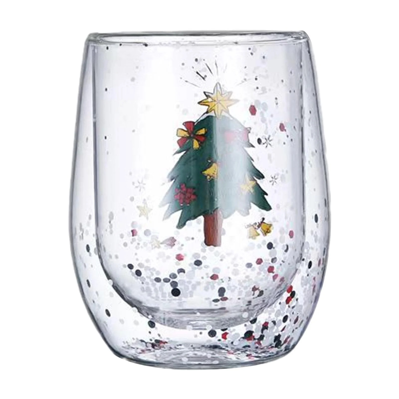 Cute Christmas Tree Mug 300ml Glassware Tumblers for Christmas Elements Milk Christmas tree | Walmart (US)