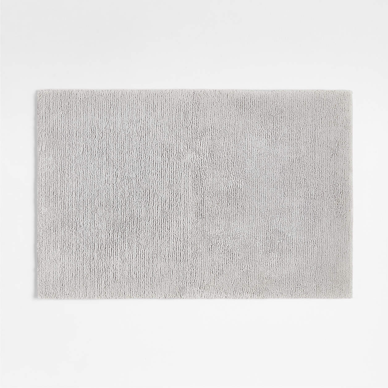Rylan Organic Cotton Silver Bath Mat 24"x36" + Reviews | Crate & Barrel | Crate & Barrel
