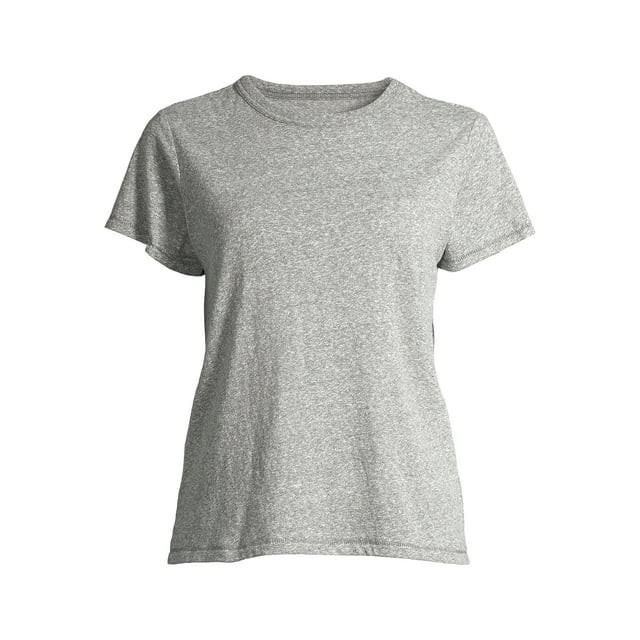Free Assembly Women's Ringer Tee with Short Sleeves, Sizes XS-XXXL | Walmart (US)