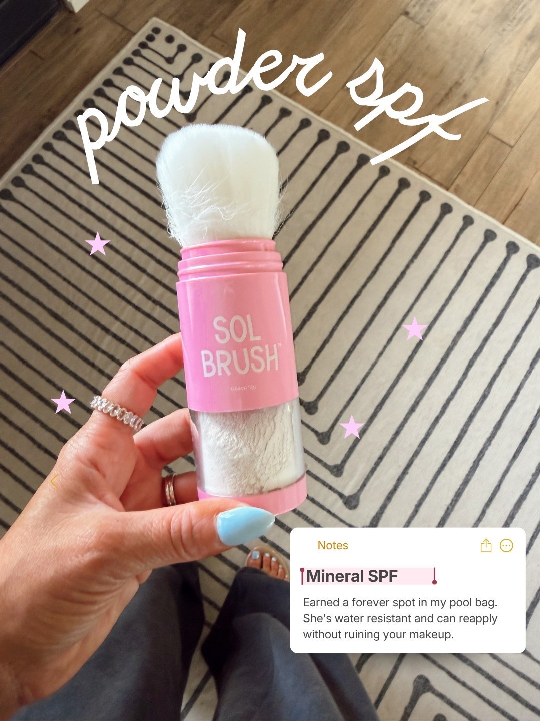 Such an easy way to reapply your spf without running your makeup 👏🏻

#LTKSeasonal #LTKselfcare #LTKmomlife