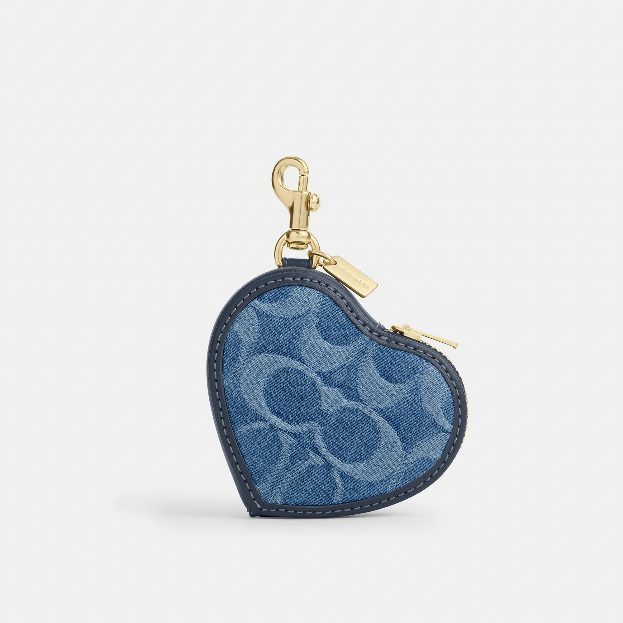 Heart Bag Charm In Signature Denim | Coach Outlet US