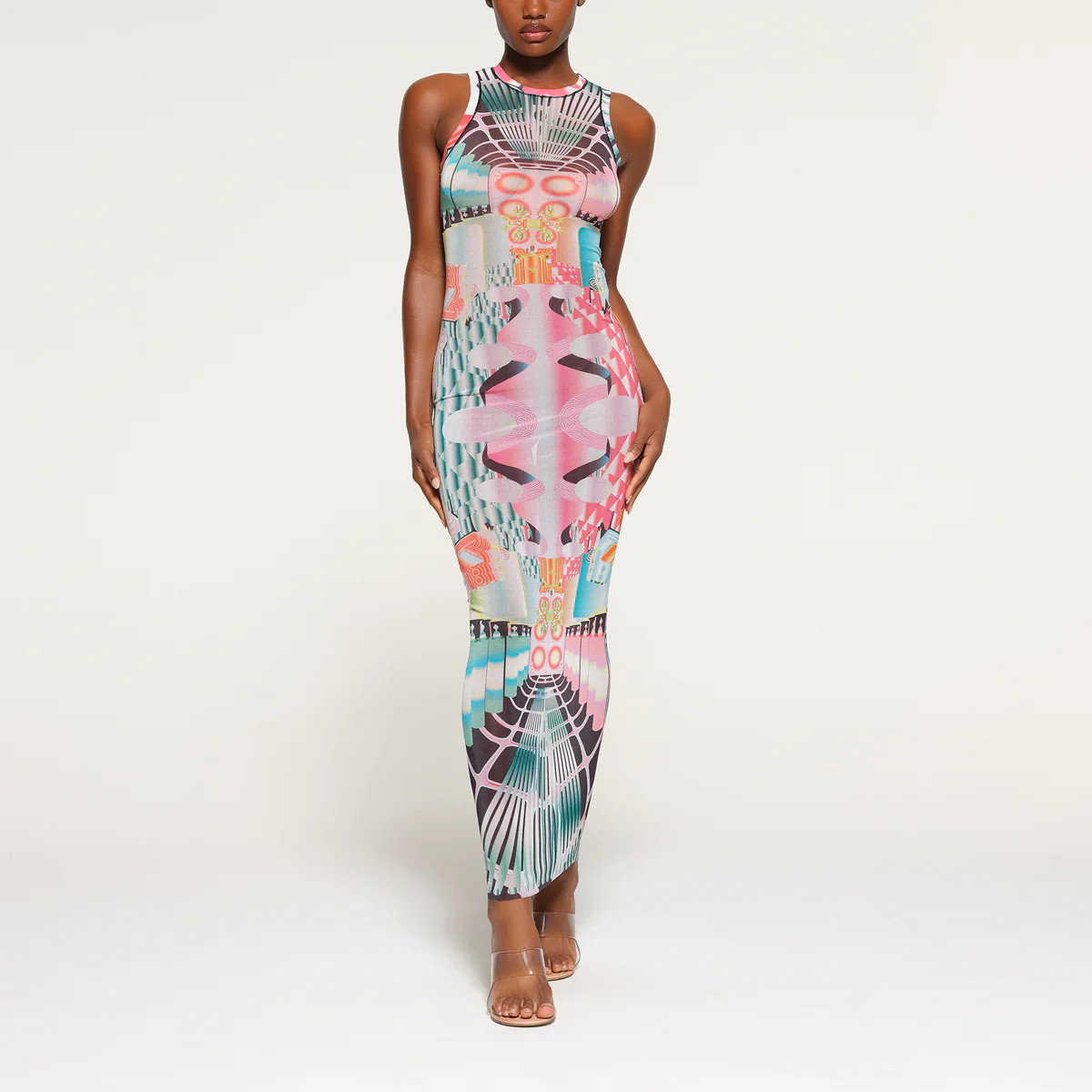 HIGH NECK LONG DRESS | SKIMS (US)