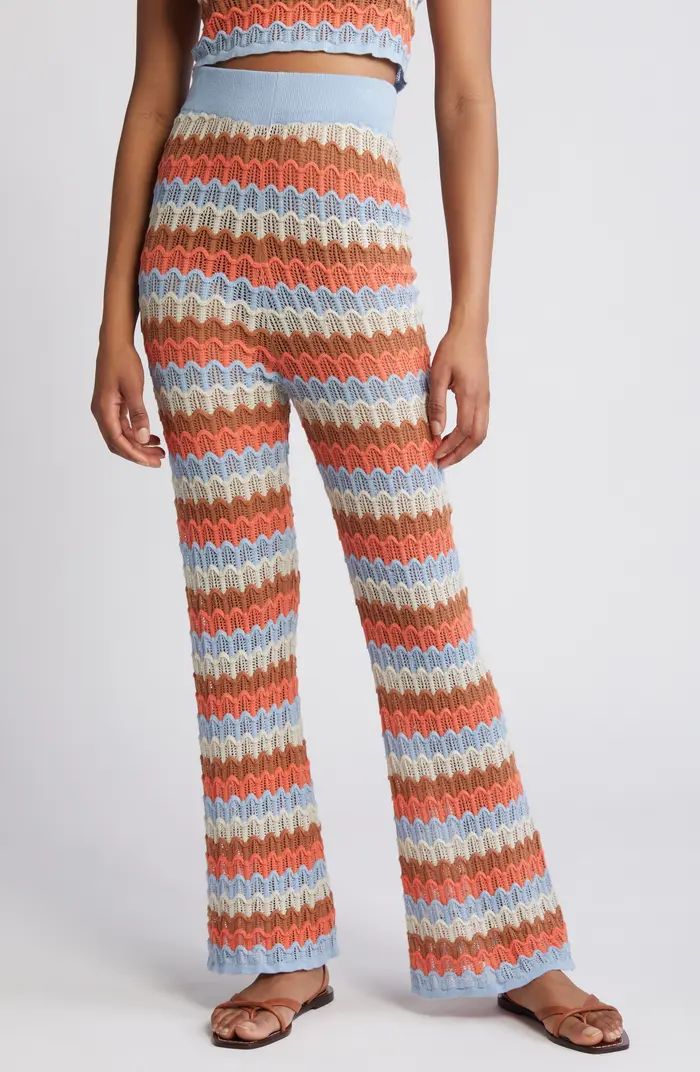 Rip Curl Santorini Sun Pointelle Stitch Sweater Pants | Nordstrom | Nordstrom