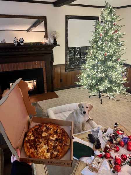little miss helped me trim the tree this year, so we celebrated with a bbq chx pizza 🍕🎄🫶🏻 

#LTKHoliday