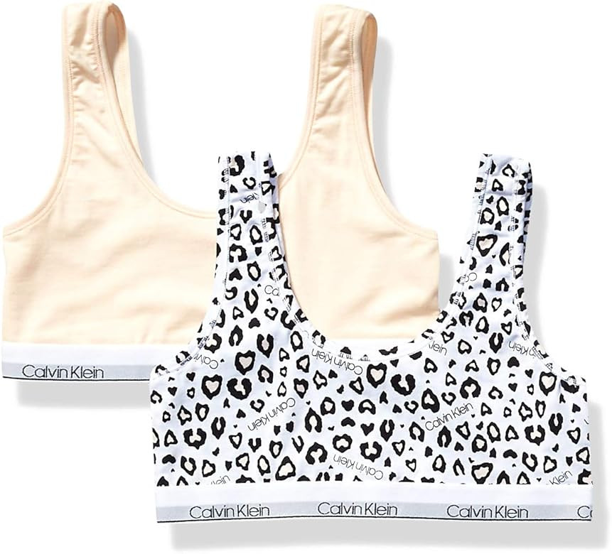 Calvin Klein Little Girls' Bralette 2 Pack | Amazon (US)