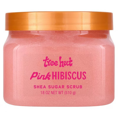 Tree Hut Pink Hibiscus Shea Sugar Body Scrub - 18oz: Exfoliating, Paraben-Free, Multi-Use, For Normal & Dry Skin | Target