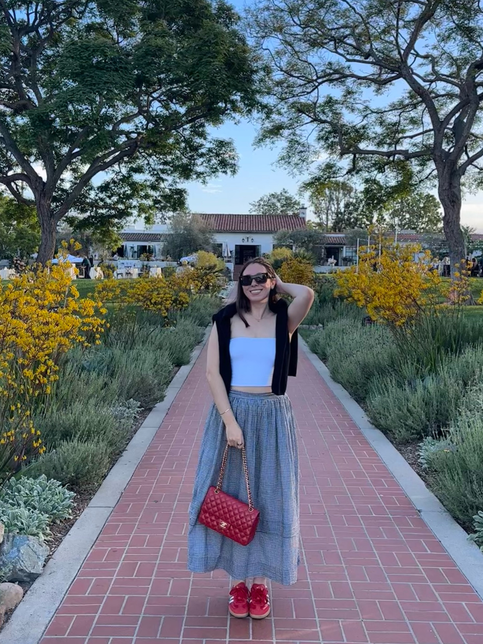 Summer in San Diego has arrived 🤞 Gingham is definitely a classic summer print, this Dôen x Gap skirt is so comfy. Paired it with simple staples and some bright accessories ❤️ Bag and Sweater are old so linked similar 

#LTKstyletip #LTKitbag #LTKSeasonal