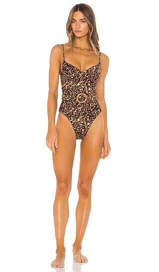 Danielle One Piece in Tortoise Shell | Revolve Clothing (Global)