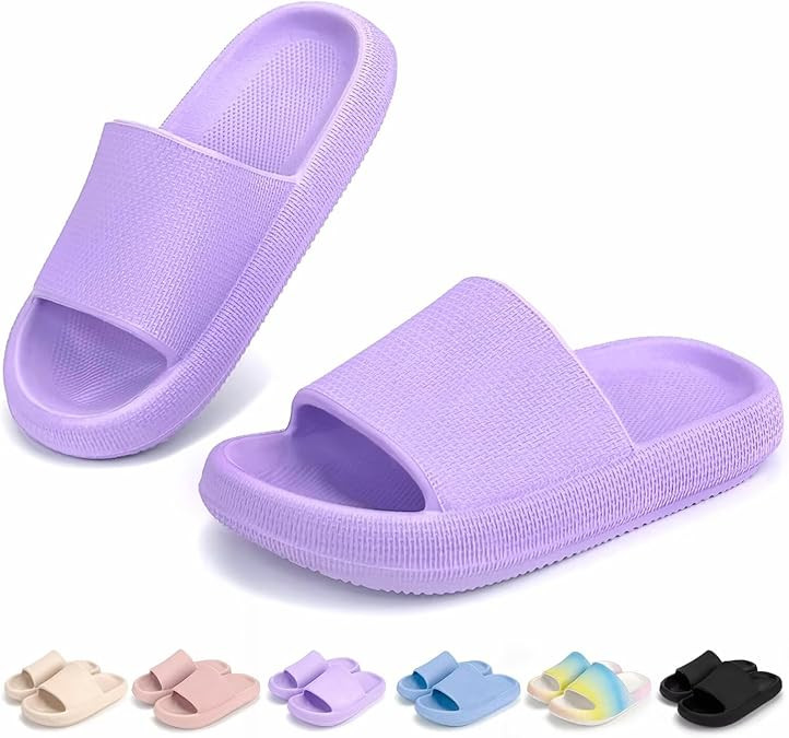 Amazon.com | Cubufly Cloud Slides for Kids丨Boys Girls Shower Slippers Slip on Sandals丨Non-Sli... | Amazon (US)