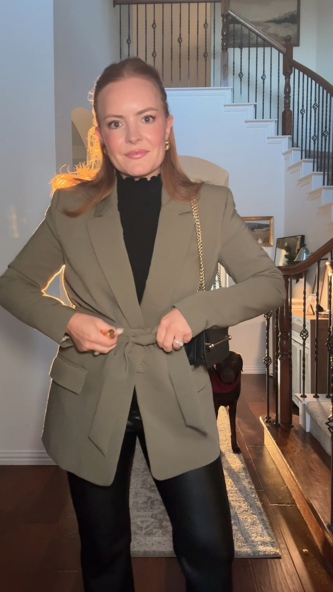 Girls night outfit look! I love this tie blazer from revolve! I got it in a small as it runs tts! 

Lipstick shade; 44 Nude Lavalliere - iconic pink nude

#LTKootd #LTKmomlife #LTKgrwm