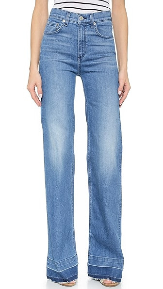 Rag & Bone/Jean The Justine Wide Leg Jeans - Whitby | Shopbop