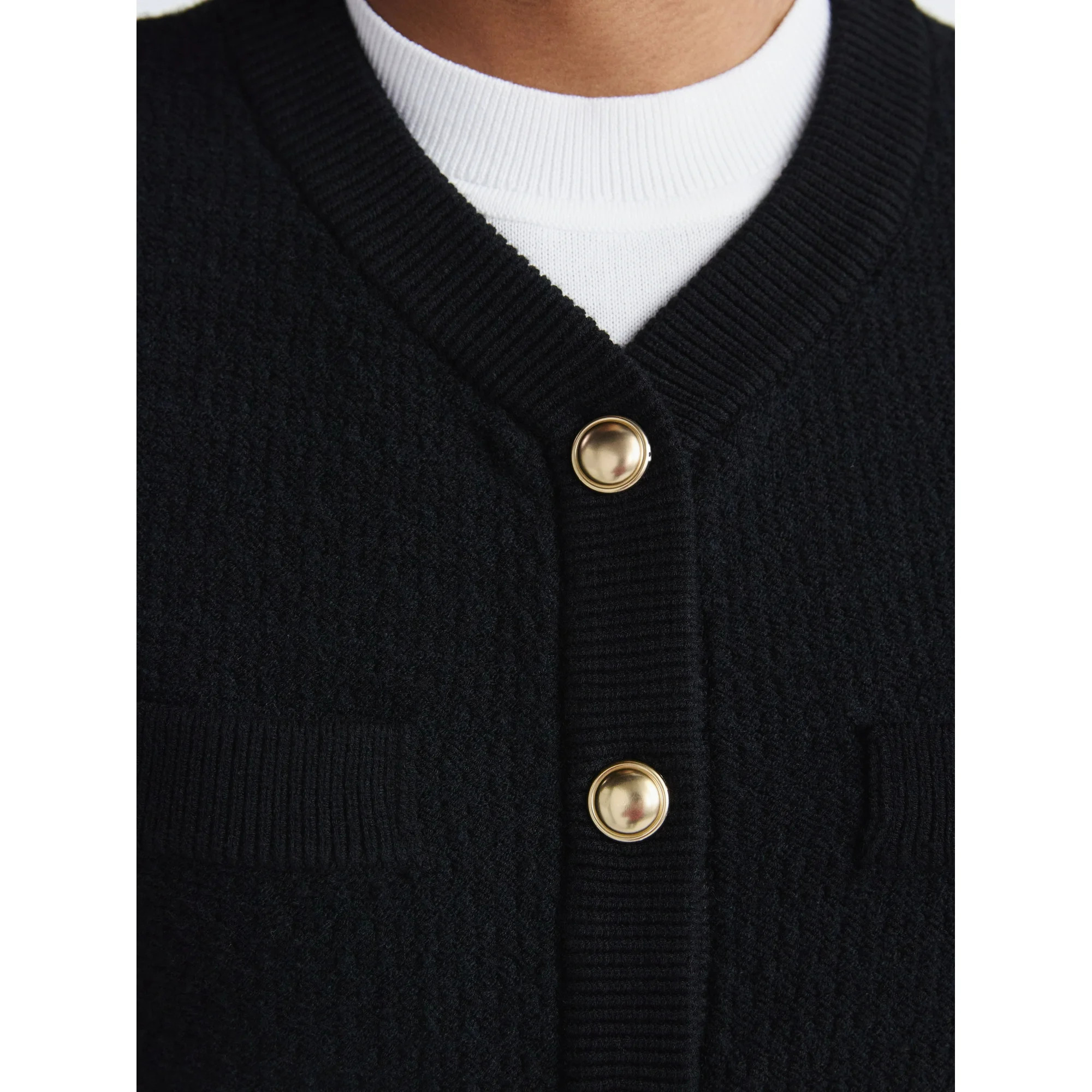 Free Assembly Women's and Women's Plus Textured Cardigan Sweater with Welt Pockets, Lightweight, ... | Walmart (US)