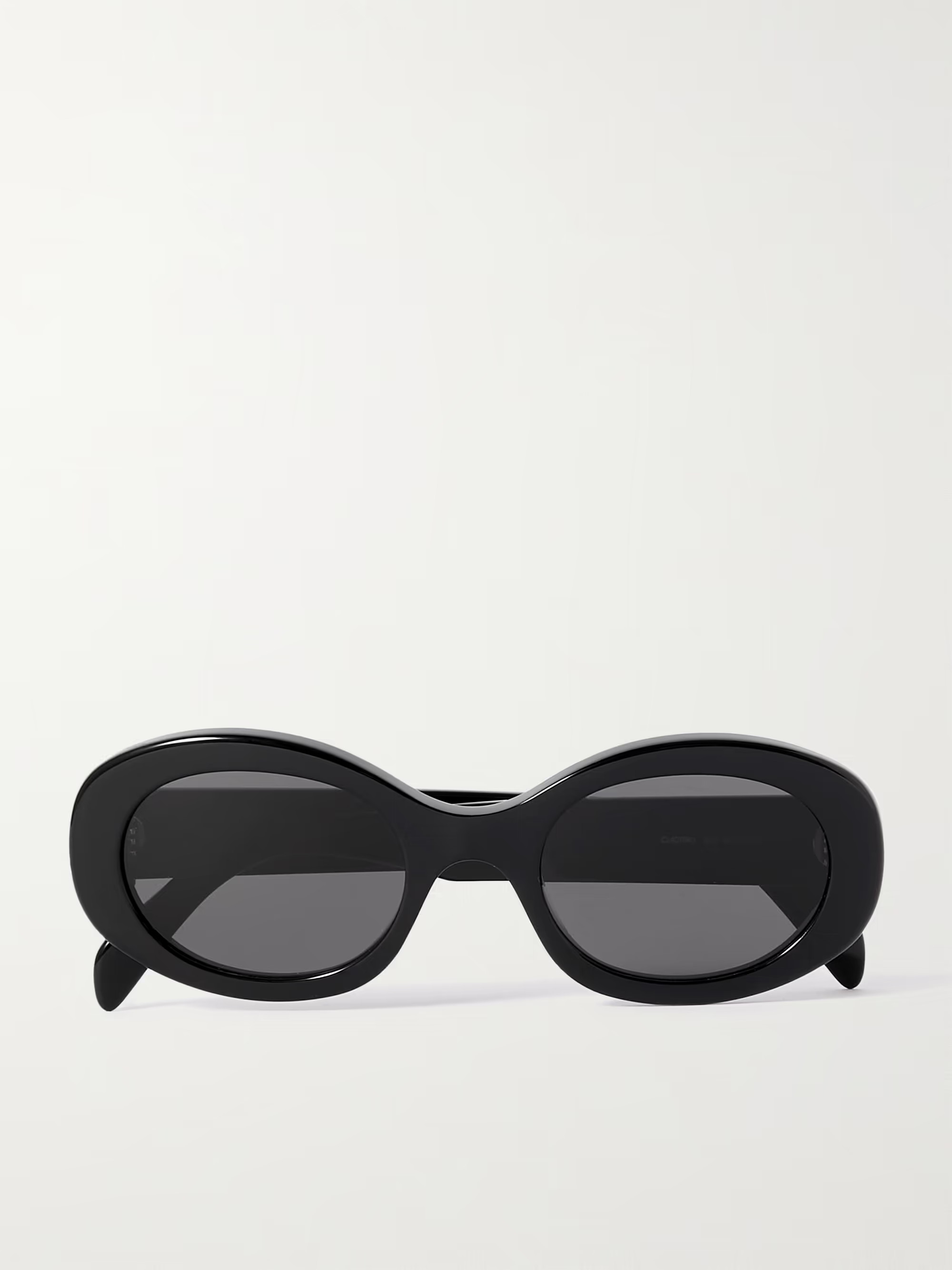 Black Triomphe oval-frame acetate sunglasses | CELINE EYEWEAR | NET-A-PORTER | NET-A-PORTER (UK & EU)