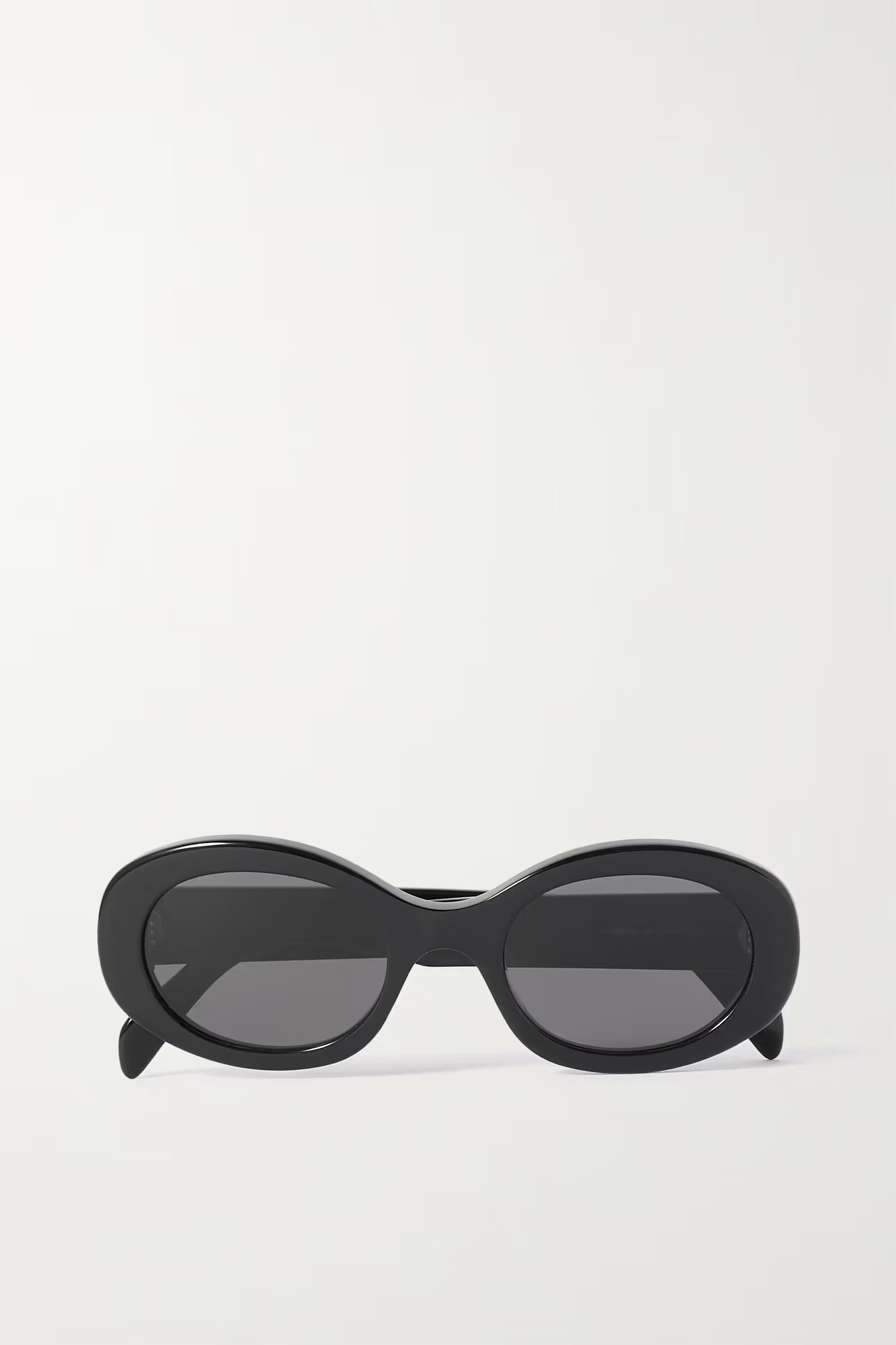 Black Triomphe oval-frame acetate sunglasses | CELINE EYEWEAR | NET-A-PORTER | NET-A-PORTER (UK & EU)