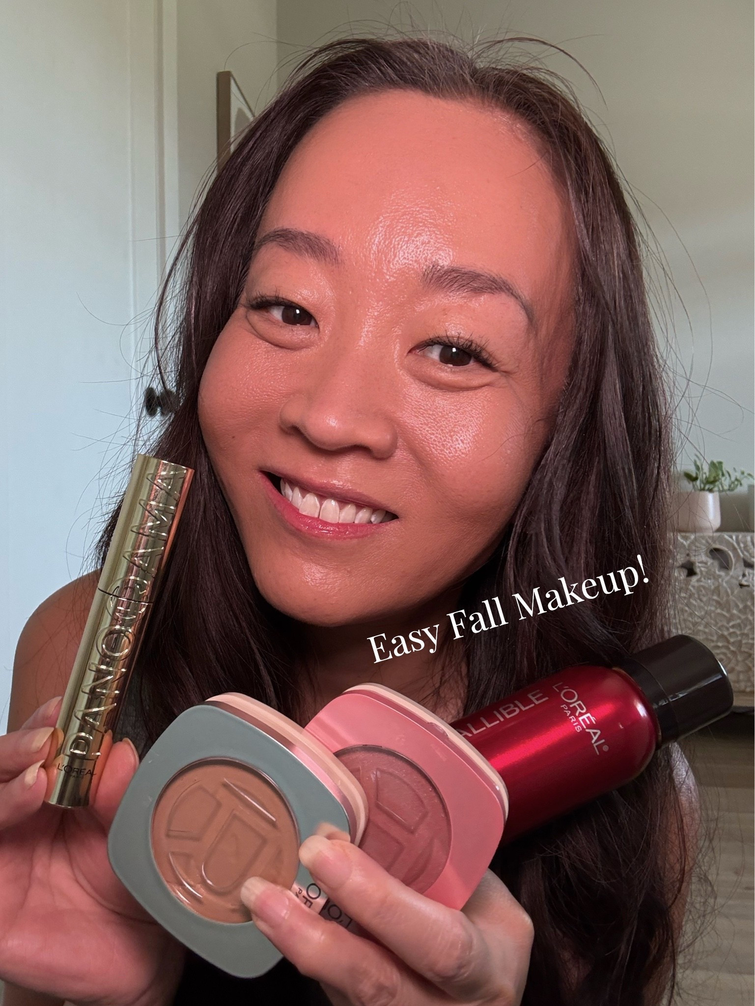 #ad 🍂 Fall makeup is officially in rotation, and this combo is giving me the fresh, dewy finish I’m after.

Here’s what caught my attention: the L’Oréal Paris True Match Hyaluron Tinted Balm Foundation + Balm Embellisher Blush are both formulated with 80% skincare ingredients—so you’re getting hydration and a radiant wash of color while still getting the coverage and finish you want from makeup. The foundation also offers buildable light-to-medium coverage and is designed to improve the look of skin over time.

And if you’re like me and want your lashes to look fuller without feeling heavy, Panorama Mascara gives corner-to-corner, fanned-out volume with a clump-, flake-, and smudge-resistant formula.

Then there’s the final step I think you’ll want to know about: Infallible 3-Second Setting Mist. The microfine mist dries instantly and helps keep makeup vibrant and transfer-resistant for up to 36 hours, while still leaving that natural, dewy glow. ✨

I have a feeling these are going to get a LOT of use this fall. 🍂 What’s currently earning a permanent spot in your makeup bag?

#TargetPartner #LorealParisPartner #LorealParisMakeup @Target  @targetstyle @lorealparis

#LTKBeauty #LTKOver40 #LTKgrwm