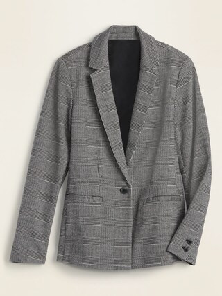 Classic Glen Plaid Blazer for Women | Old Navy (US)