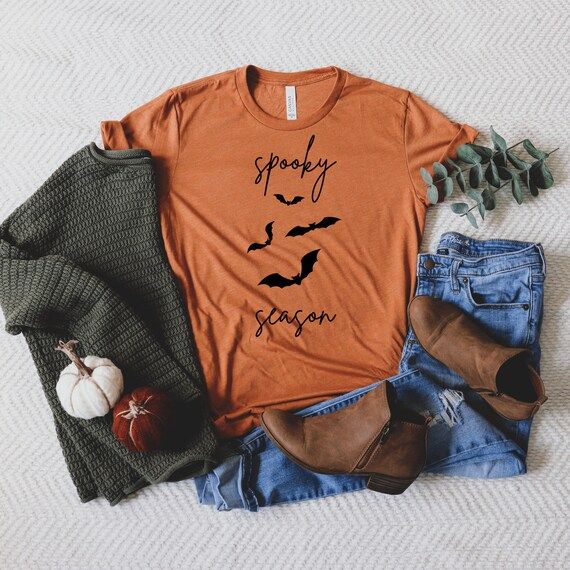 Spooky Season Shirt Spooky Szn Shirt Womens Halloween Shirt - Etsy | Etsy (US)