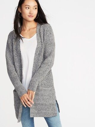 Long-Line Shaker-Stitch Open-Front Sweater for Women | Old Navy US