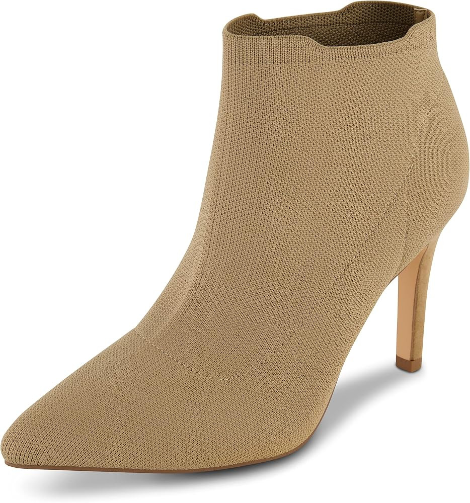 CUSHIONAIRE Women's Genie Stretch Knit Heel Bootie +Memory Foam padding, Wide Widths Available | Amazon (US)