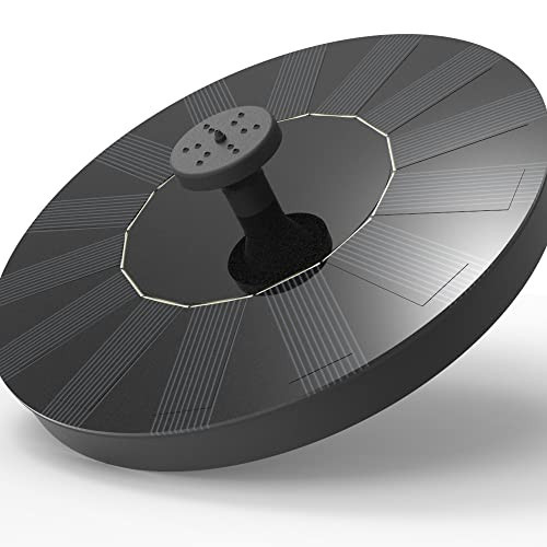 Solar Fountain, Solar Powered Bird Bath Fountain Pump with 4 Nozzles 1.4W Solar Panel Kit Water Pump, Outdoor Watering Submersible Pump for Pond, Pool, Garden, Fish Tank | Amazon (US)