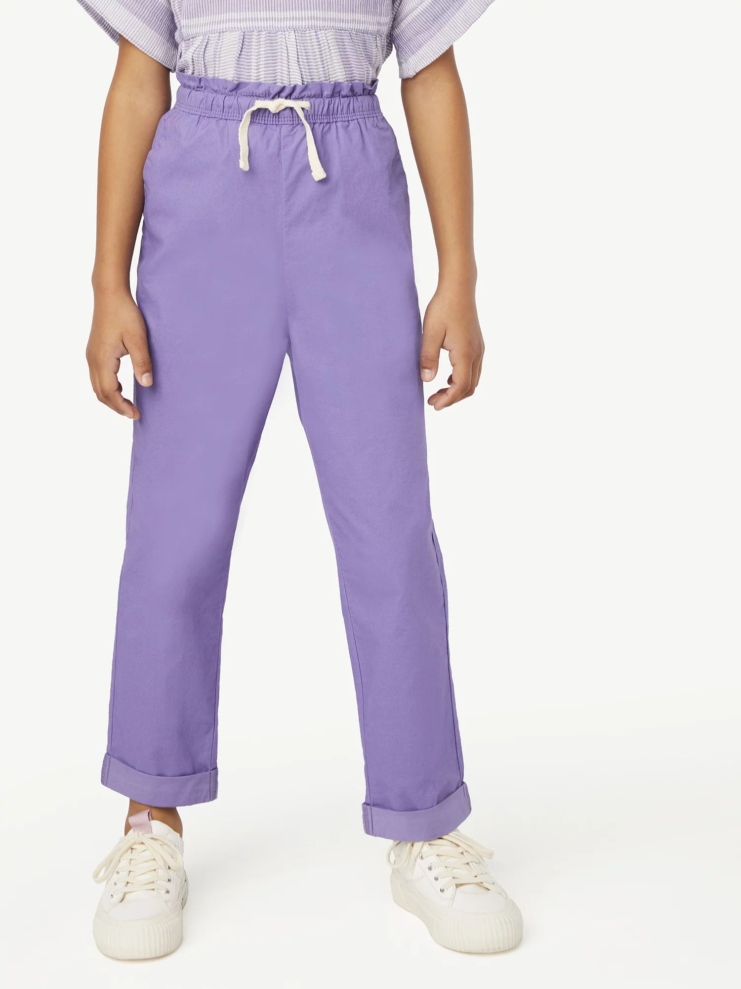 Free Assembly Girls Pull-On Dock Pants, Sizes 5-18 - Walmart.com | Walmart (US)