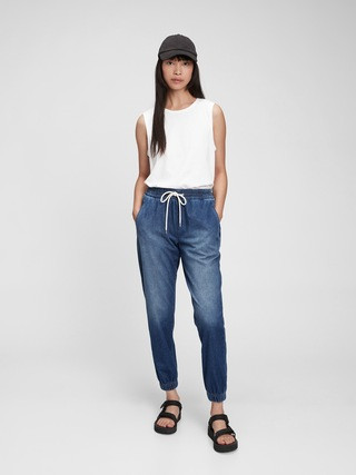 High Rise Denim Joggers | Gap (US)
