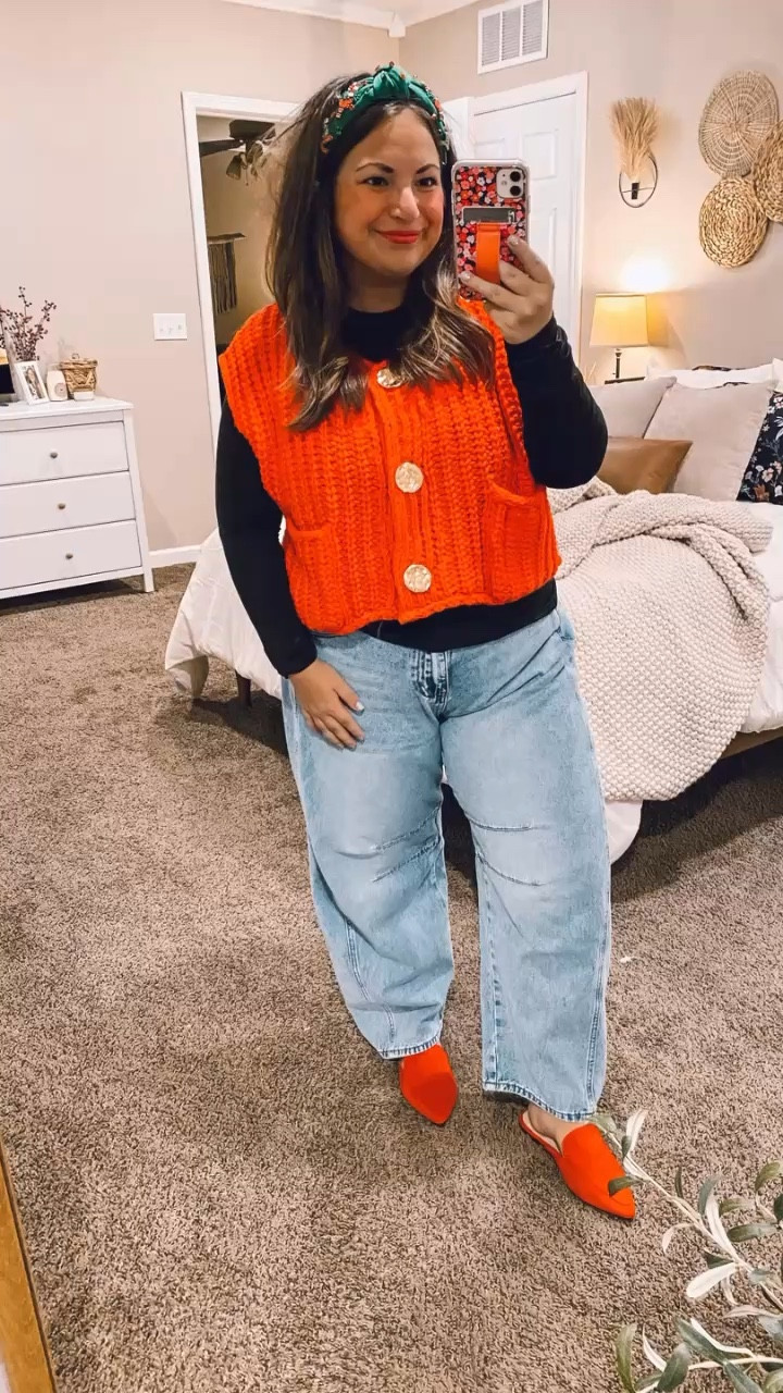 ✨ Caught the crochet vest craze! 🧶 This Amazon find has me feeling all the cozy vibes. Perfect for layering and dressing up or down. Who else loves this on-trend piece? 🙋‍♀️💕 Just wishing it was a tad bit longer!

mules: fit a tad oversized // wearing a 5
jeans: fit true to size // wearing a 14
long sleeve: fits true to size // wearing a medium
sweater tee: fits true to size // wearing a large (cropped fit) 

 #LTKHoliday #LTKFindsUnder50 #LTKStyleTip